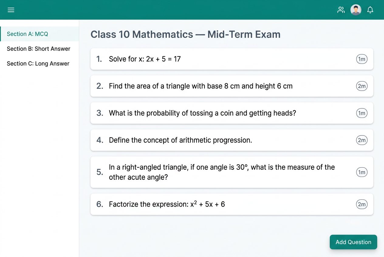 PaperLab question paper builder